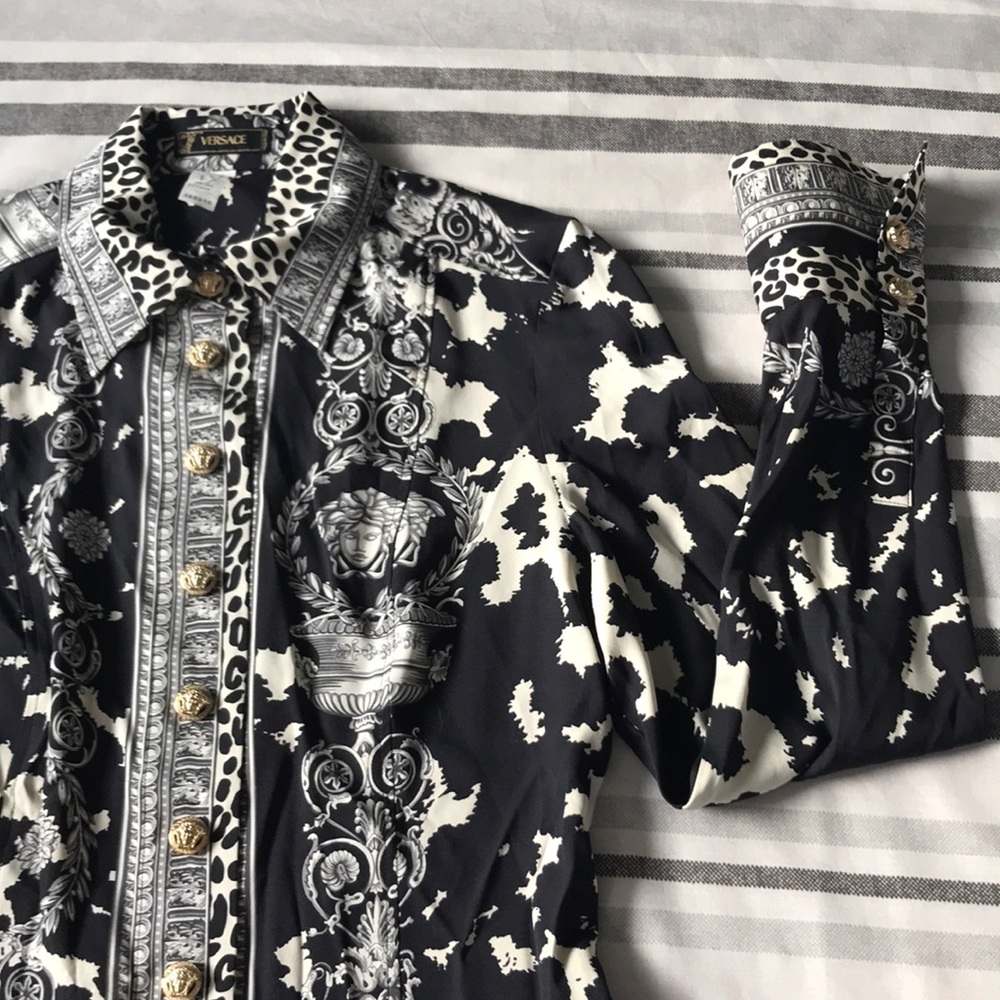 Vintage Silk Versace Button Down